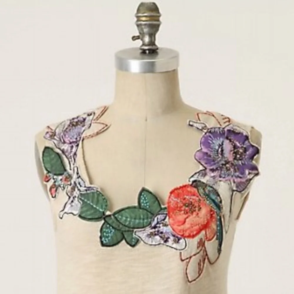 Anthropologie Hidden Hummingbird Ric Rac Top Size Small Fairycore - Picture 3 of 8